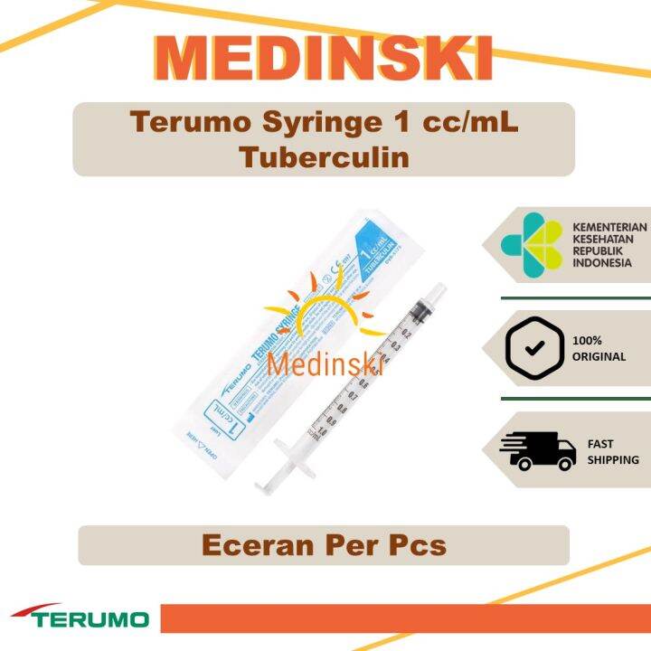 Terumo Syringe With Needle Cc Spuit Ml Tuberculin Eceran Satuan Ecer