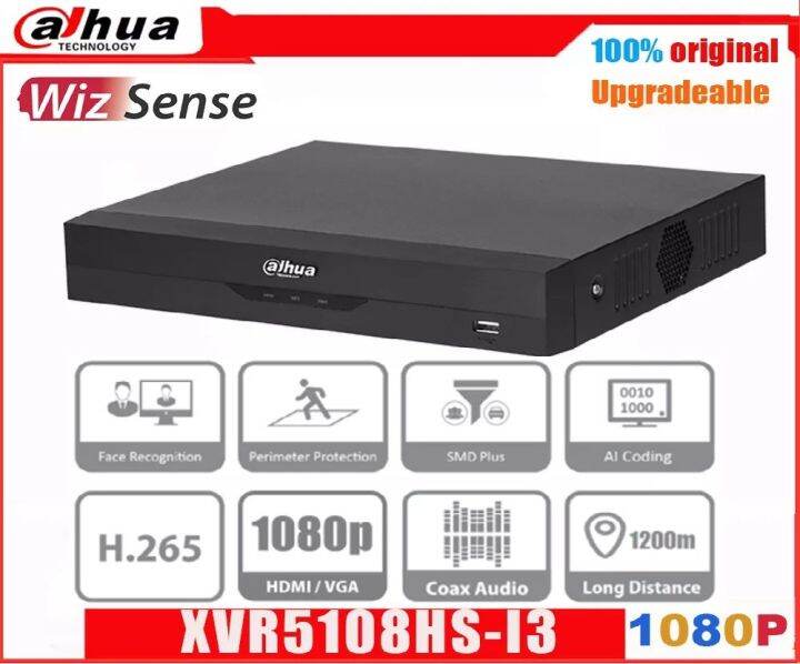 Al Dahua Brand DVR 5 MP Model XVR5108HS I3 8 Channels Penta Brid 5M