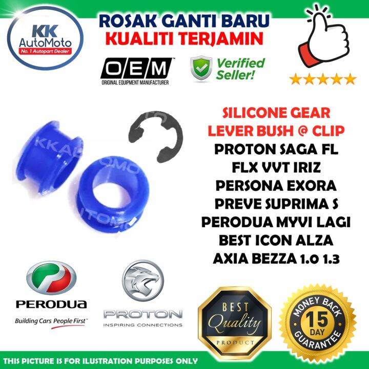 Biji Gear Lever Bush Silicone Clip Getah Biru Proton Saga Fl Flx Iriz