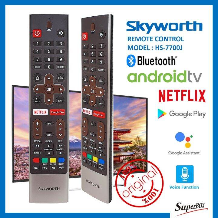 Original Skyworth HS 7700J Netflix Google Player Voice Function