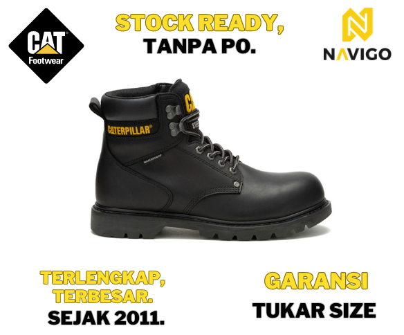 Sepatu Safety Caterpillar Second Shift St Wp Black O Riginal Lazada