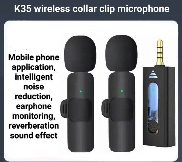 K Wireless Microphone Collar Microphone Lapel Lavalier