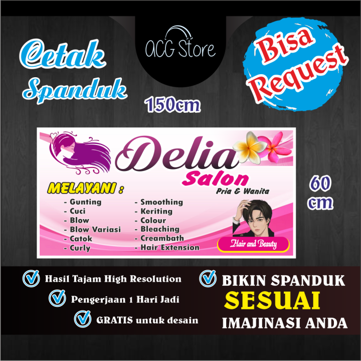 ACG Cetak Spanduk Dan Banner Poster Salon Kecantikan Banner Jual