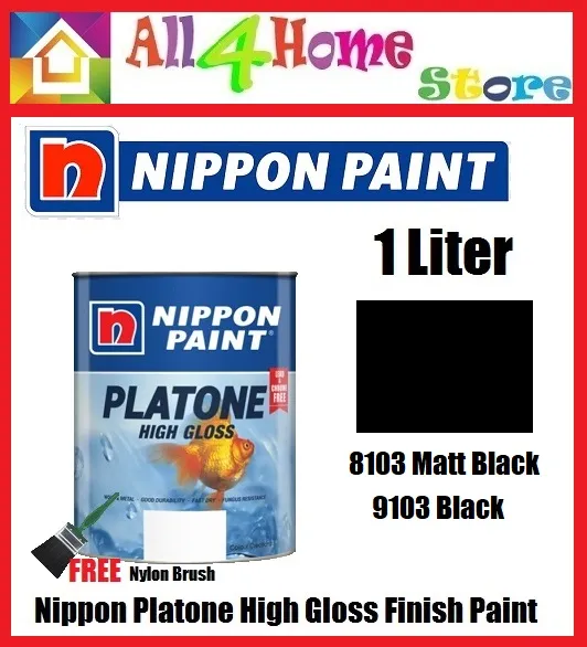 1 Liter Nippon Paint Platone High Gloss Finish Paint For Wood Metal