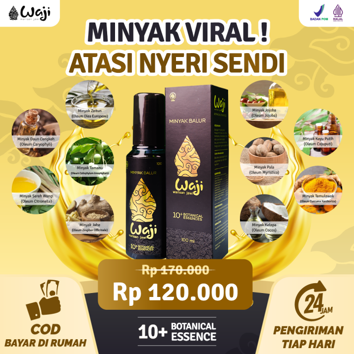 MINYAK BALUR WAJI Minyak Urut Herbal Dengan Aroma Khas Untuk Atasi