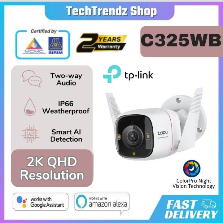 Tp Link Tapo C Wb Outdoor Security Wi Fi Camera Lazada