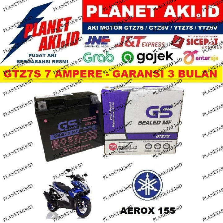 Aki Motor Yamaha Aerox Gtz S Accu Kering Mf Lazada Indonesia