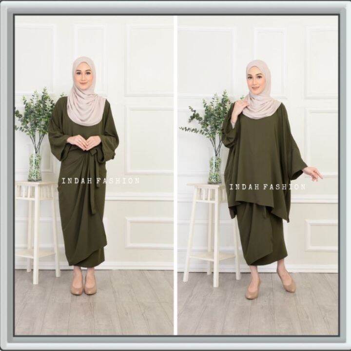 Baru Design Kaftan Baju Kurung Kain Pario Ready Stock Lazada