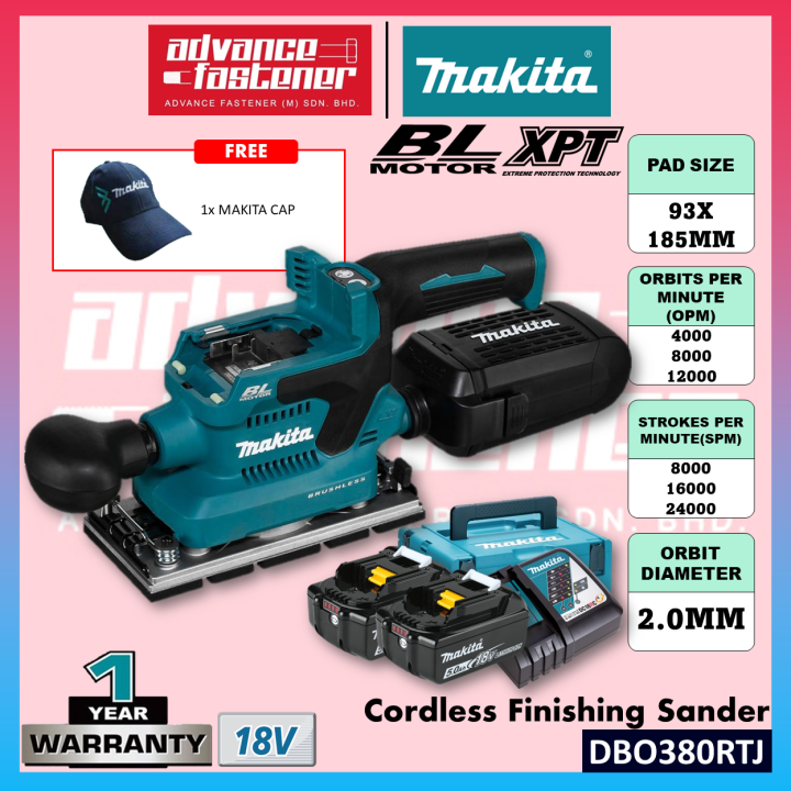 Makita Dbo Rtj Dbo Z Cordless Finishing Sander Lazada