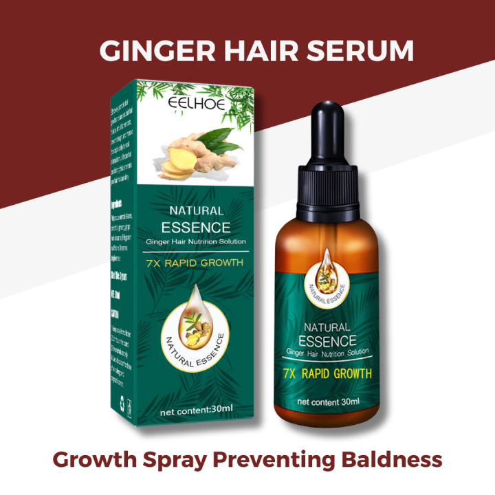 Ginger Hair Growth Essence Oil Anti Hair Loss Serum Moisturizes Hair