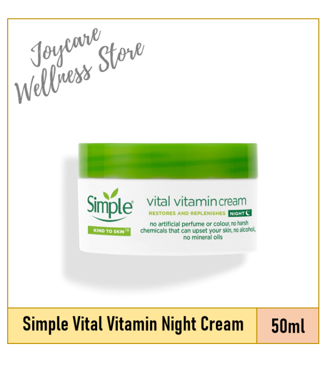 Simple Kind To Skin Vital Vitamin Night Cream Ml Lazada