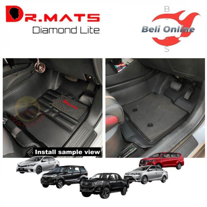 Dr Mats Toyota D Carpet Diamond Leather Car Mat Layer Avanza Altis