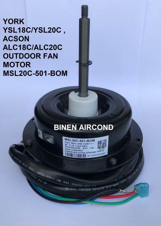 ORIGINAL GENUINE DAIKIN ACSON AIRCOND YSL18C YSL20C ALC18C ALC20C