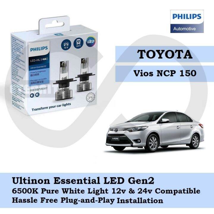 Philips New Ultinon Essential Led Bulb Gen K H Set For Toyota