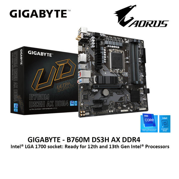 GIGABYTE B760M DS3H AX DDR4 INTEL LGA1700 Motherboard Lazada