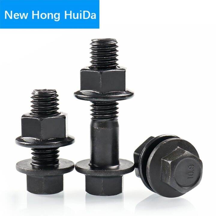 External Hex Screw M6 M8 M10 M12 M14 M16 Steel Grade 10 9 High Strength