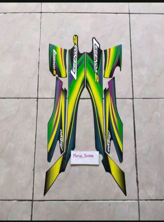 Sticker Striping Full Set Lis List Body Motor Honda Astrea Legenda