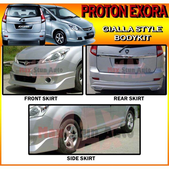 PROTON EXORA 2009 2012 GIALLA STYLE BODYKIT GIALLA SKIRT LIP FOR