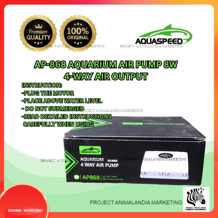 Aquaspeed Ap Four Way Air Pump For Aquarium Fish Lazada Ph