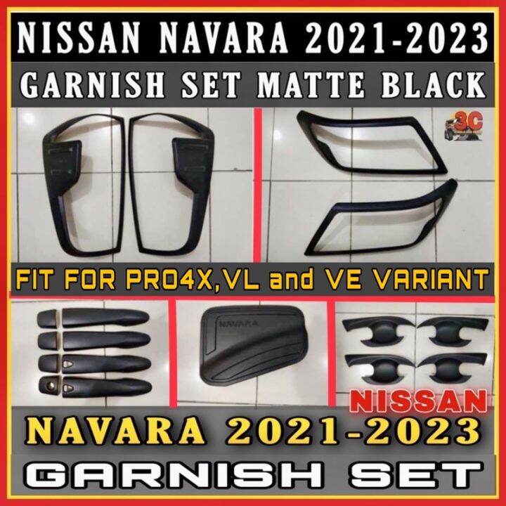 NISSAN NAVARA 2021 2023 GARNISH SET PRO4X VL VE EL Navara Accessories