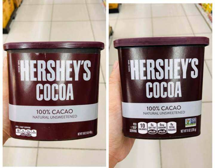 Hershey S Cocoa 100 Cacao Natural Unsweetened 453g 226g Lazada PH