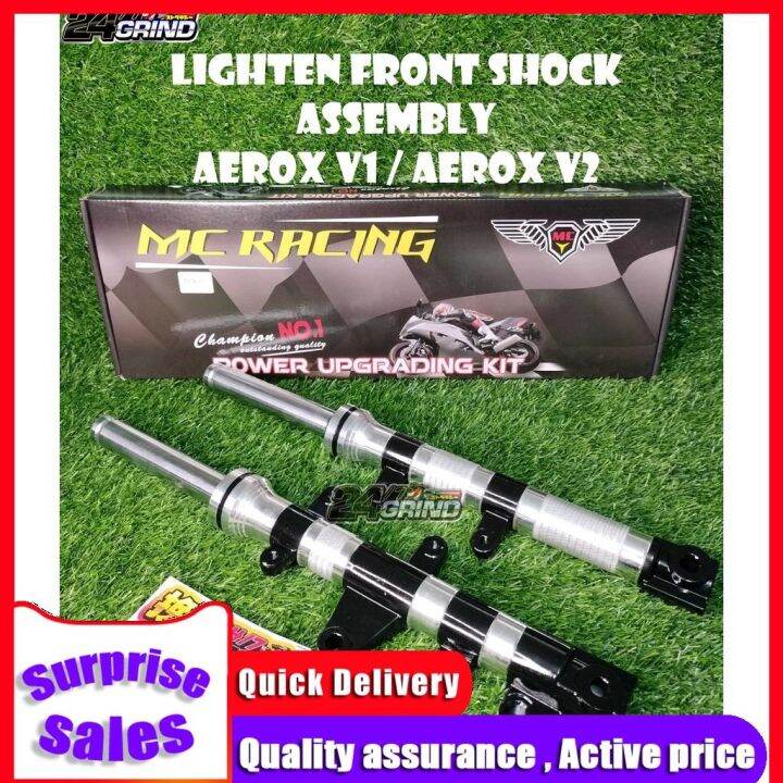 LIGHTEN FRONT SHOCK ASSEMBLY YAMAHA AEROX V1 AEROX V2 HEAVY DUTY MADE