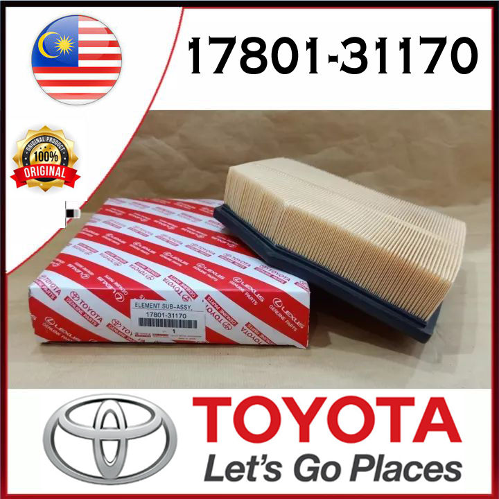 100 Original TOYOTA Air Filter ALPHARD VELLFIRE AGH30 MARK X X130