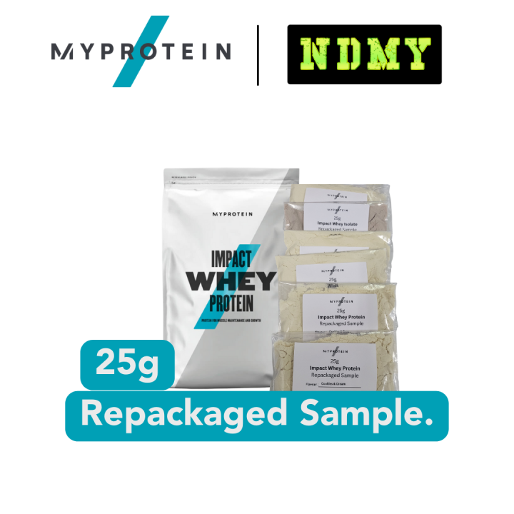 MyProtein Repackaged Impact Whey Isolate Sample 25G Lazada