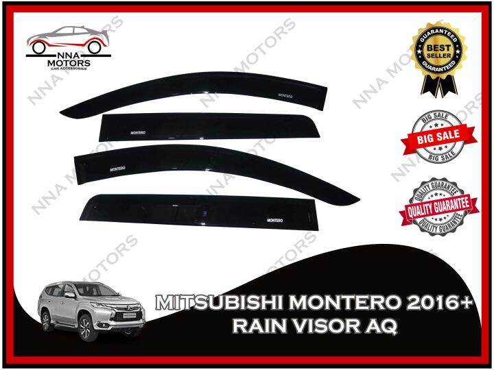 Mitsubishi Montero Sport Premium Visor Window Deflectors Rain