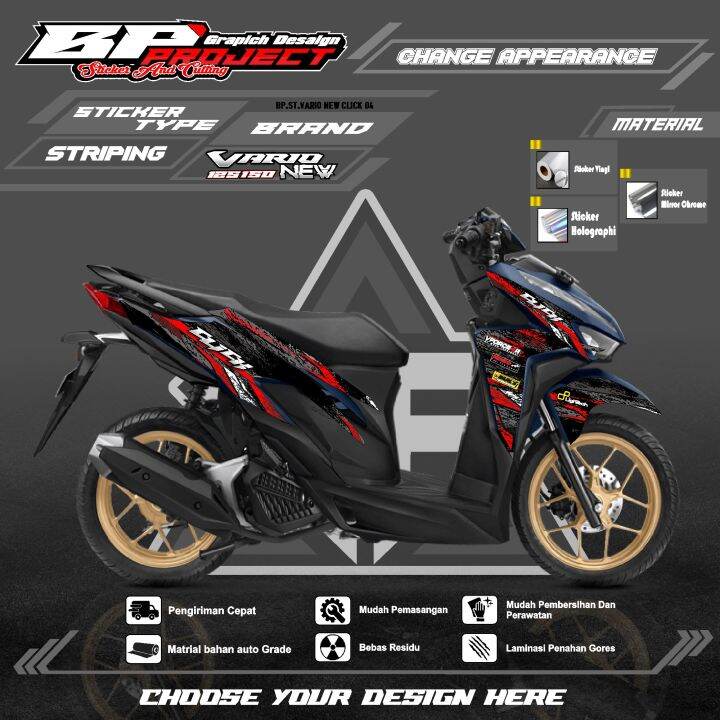 Stiker Striping Semifull Vario New Desain