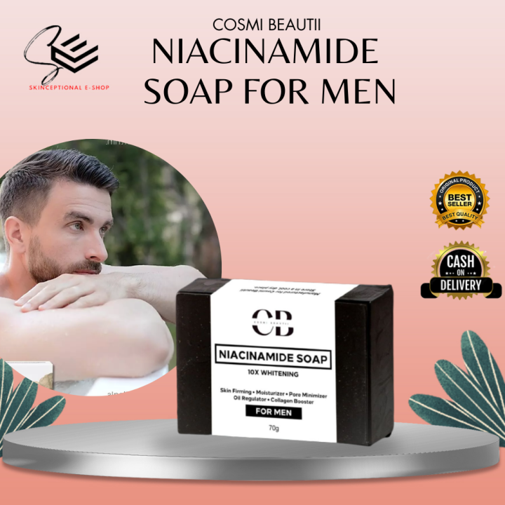 Cosmi Beautii Niacinamide Soap Cb Soap X Whitening For Men S Face