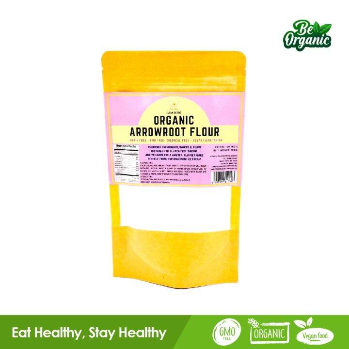 Be Organic Clean Eating Organic Arrowroot Flour Starch 100g Lazada