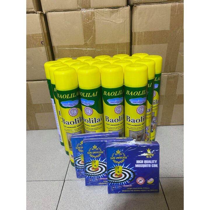 24 Pcs Baolilai Aerosol Insecticide With FREE 3 Wawang Katol Lazada PH