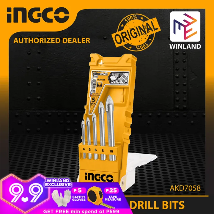 Ingco Tools Original Pcs Glass Drill Bits Set Akd Akd Akd