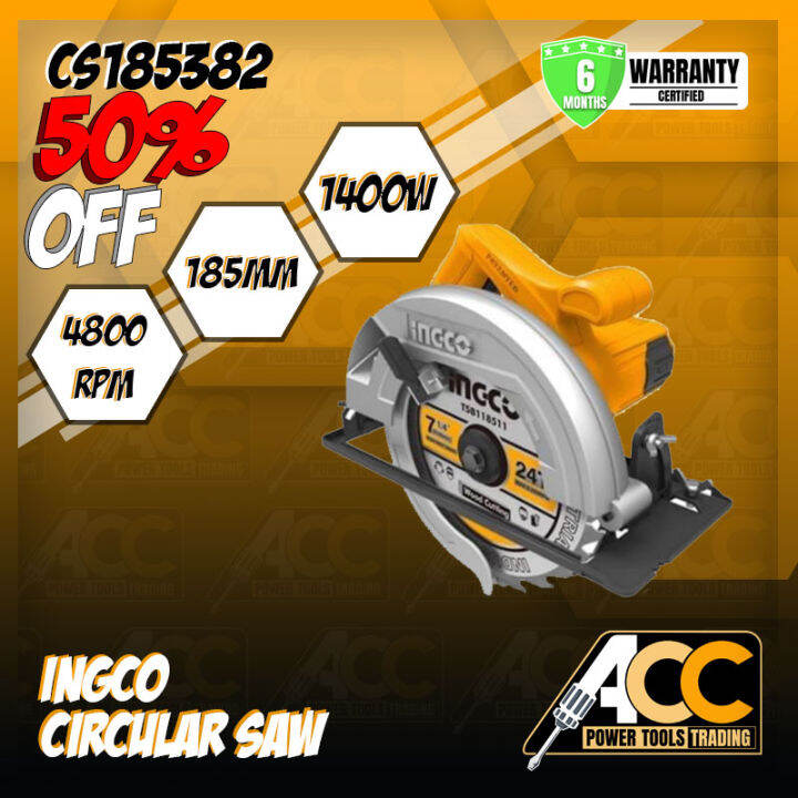 Ingco 185382 Circular Saw 1400w Lazada PH