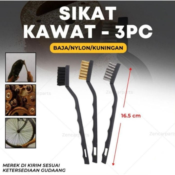 Terbaru Alat Pembersih Sikat Kawat Mini Set Pcs Kuningan Baja