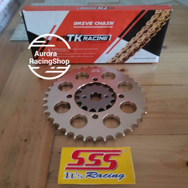 Gear Set Sss Kawasaki W Rantai Tk Hs Gold Lazada Indonesia