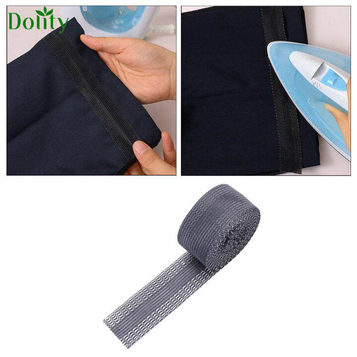 Dolity Pants Edge Shorten Iron On Adhesive Hem Tape For Pants Clothes