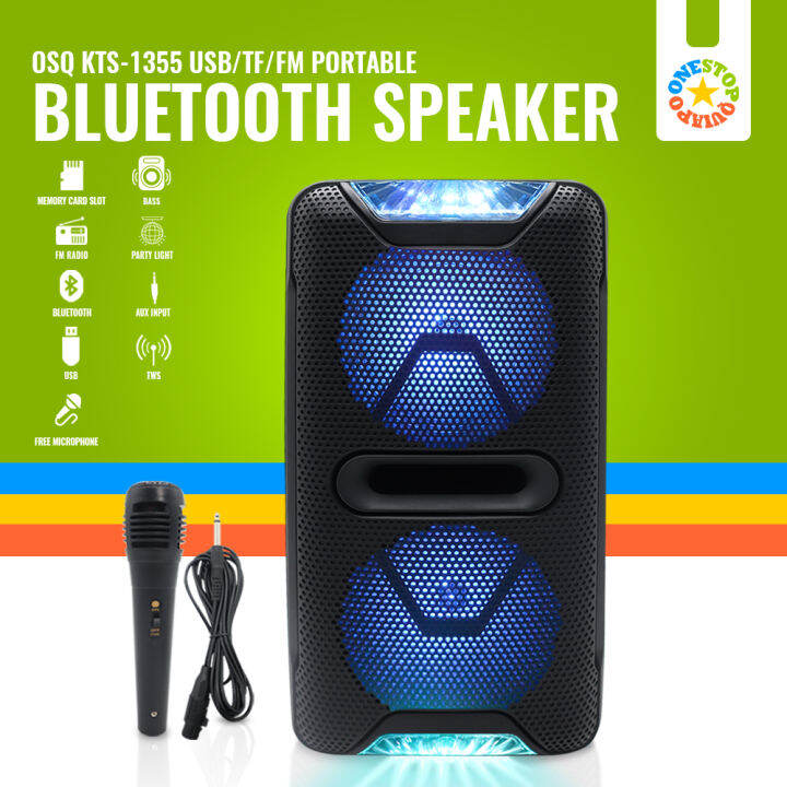 Osq Kts Portable Big Sound Karaoke Tws Bluetooth Party Speaker