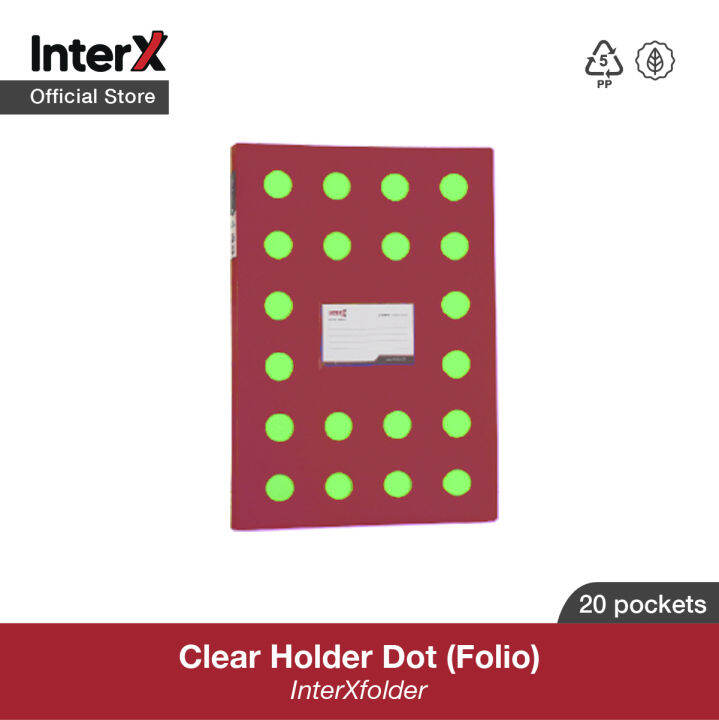 Interx Clear Holder Pc Folio Dot Series W Inner Bag Lazada Indonesia