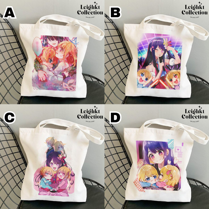 Leighkt Oshi No Ko Ai Hosino Ruby Aqua Anime Tote Bag Canvas Katsa