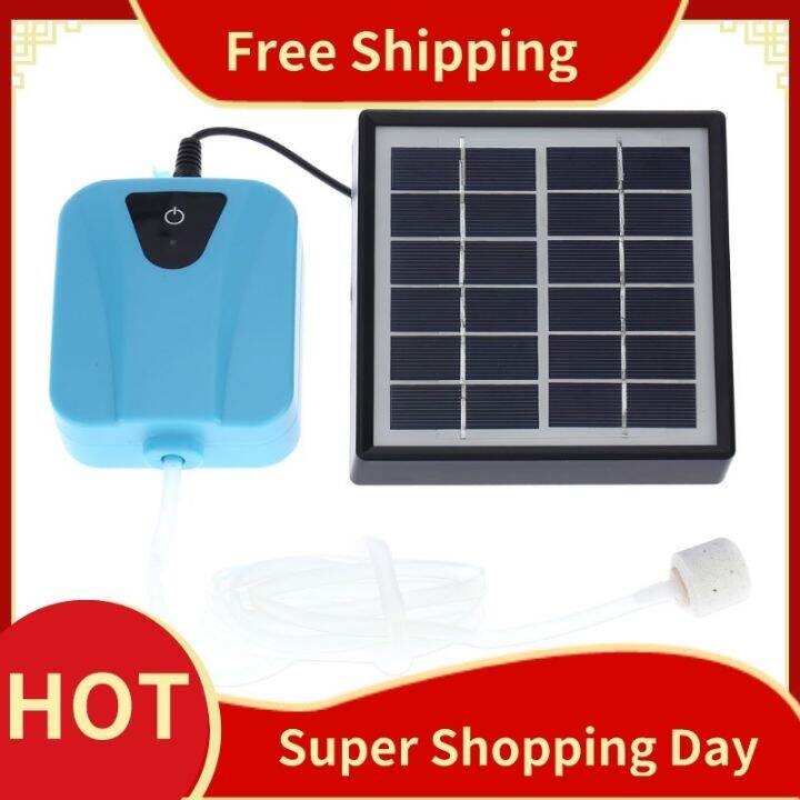 COD Solar Powered DC Charging Oxygenator Water Oxygen Pump Pond