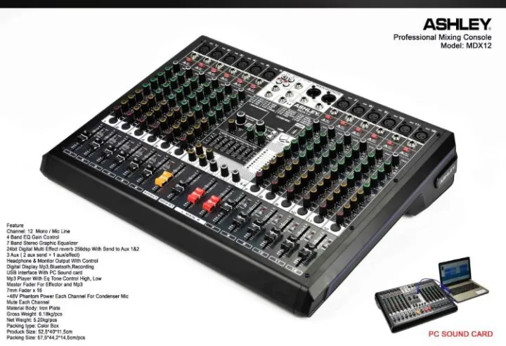 Mixer Audio Original Ashley Mdx Original Mdx Channel Lazada