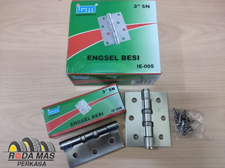 Rm Engsel Tebal Stainles 3 Inch Bagus Engsel Pintu Jendela Stenlis