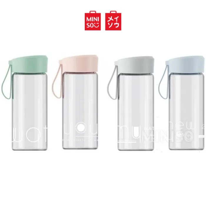 Miniso Glass Bottle High Borosilicate Glass Water Bottle Classic Bottle