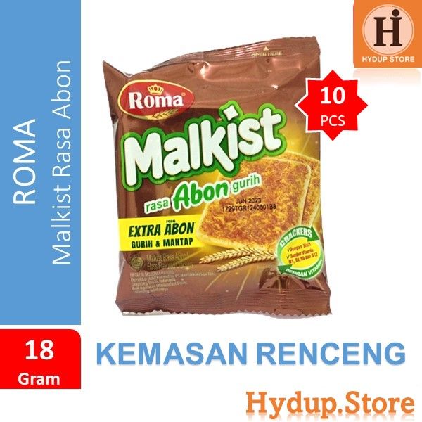 Malkist Roma Rasa Abon Gurih Renceng Isi 10 Kemasan Kecil 18 Gram