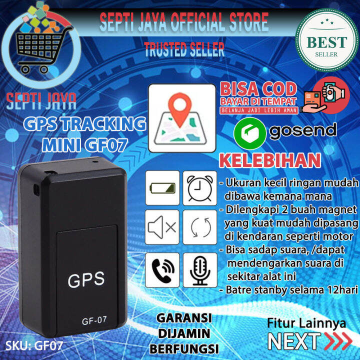 GPS Tracker Mini Alat Pelacak Lokasi Mobil Motor Tracking Device Car