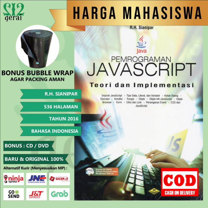 BUKU PEMROGRAMAN JAVASCRIPT TEORI DAN IMPLEMENTASI RH SIANIPAR Lazada