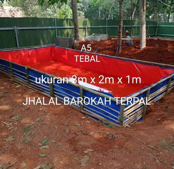 Kolam Terpal Kotak Type A X X Bahan A Korea Lazada