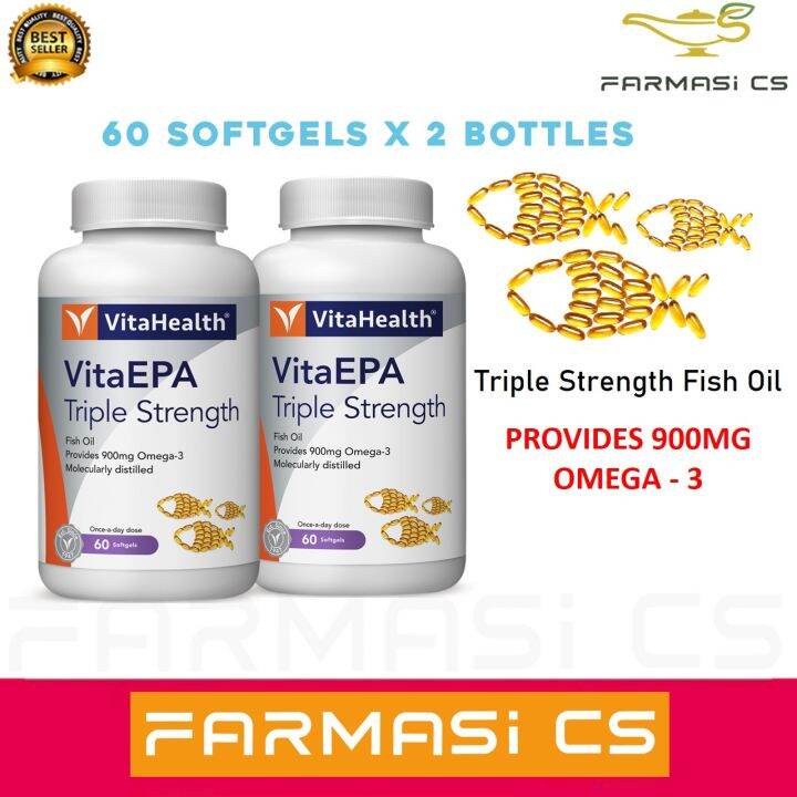 Vitahealth Vitaepa Triple Strength Fish Oil Softgels X Bottles